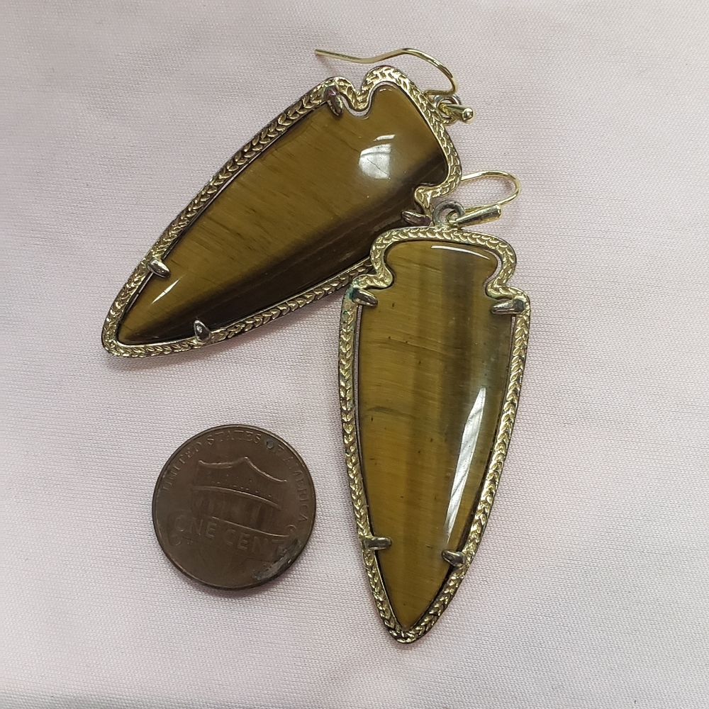 Kendra Scott Skylar Tiger Eye Earrings